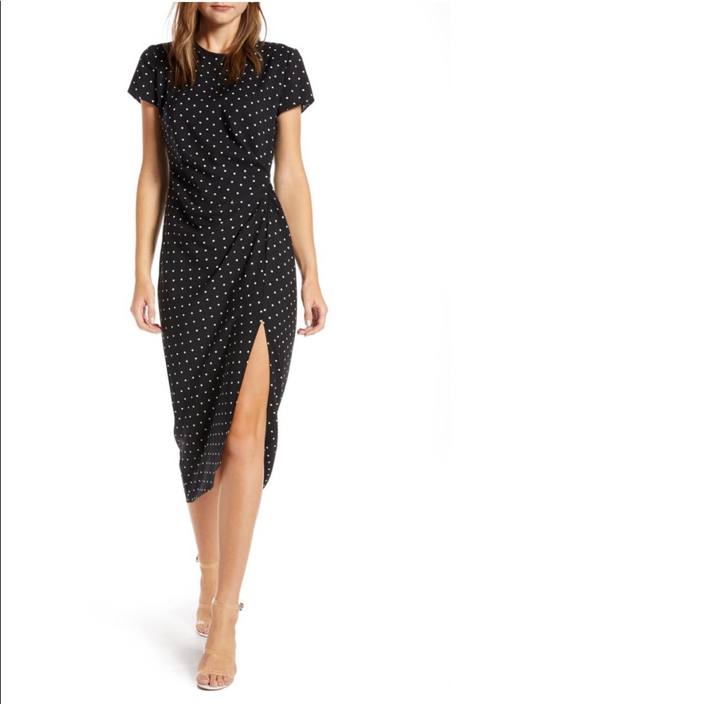 Something navy draped easy dress